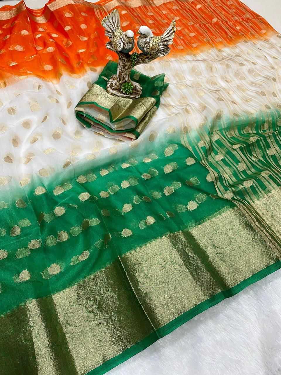 Ynf Jacquard Organza KESH577 781 Sarees Festive Collections Wholesale Organza Sarees Indian Sarees Independence Day Collections Manufacturer- Kapda Export