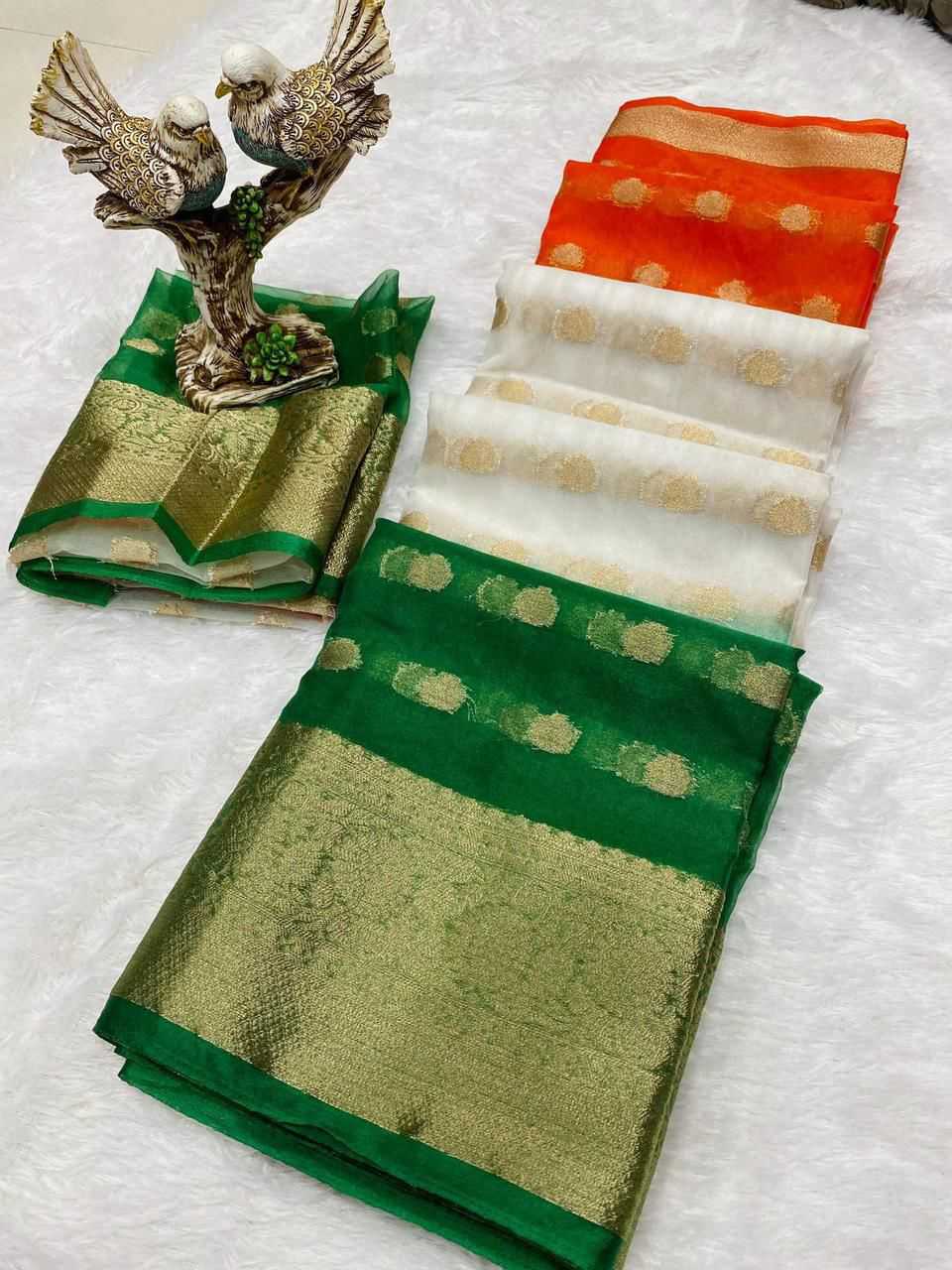 Ynf Jacquard Organza KESH577 781 Sarees Festive Collections Wholesale Organza Sarees Indian Sarees Independence Day Collections Manufacturer- Kapda Export