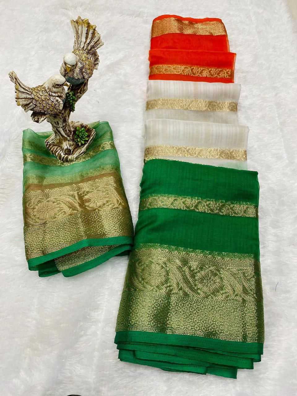 Ynf Jacquard Organza KESH577 781 Sarees Festive Collections Wholesale Organza Sarees Indian Sarees Independence Day Collections Manufacturer- Kapda Export