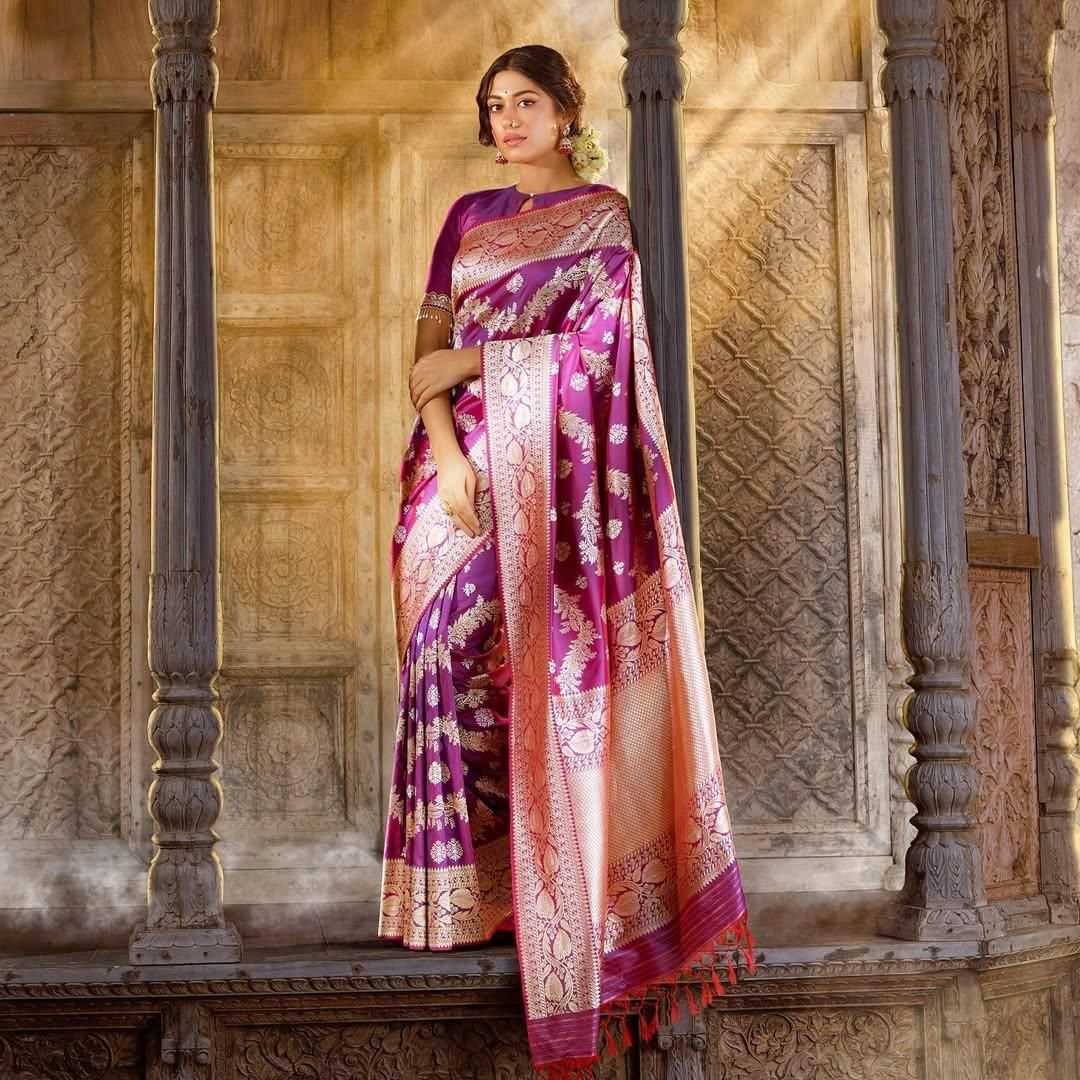 Ynf Lichi Silk KESH577 KALASH Silk Sarees Wholesale Banarasi Silk Sarees Heavy Silk Sarees Silk Sarees For Weddings Manufacturer- Kapda Export
