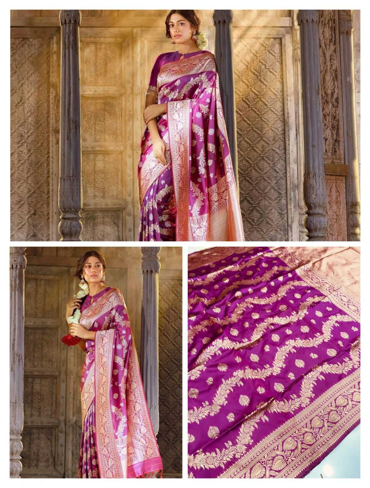 Ynf Lichi Silk KESH577 KALASH Silk Sarees Wholesale Banarasi Silk Sarees Heavy Silk Sarees Silk Sarees For Weddings Manufacturer- Kapda Export