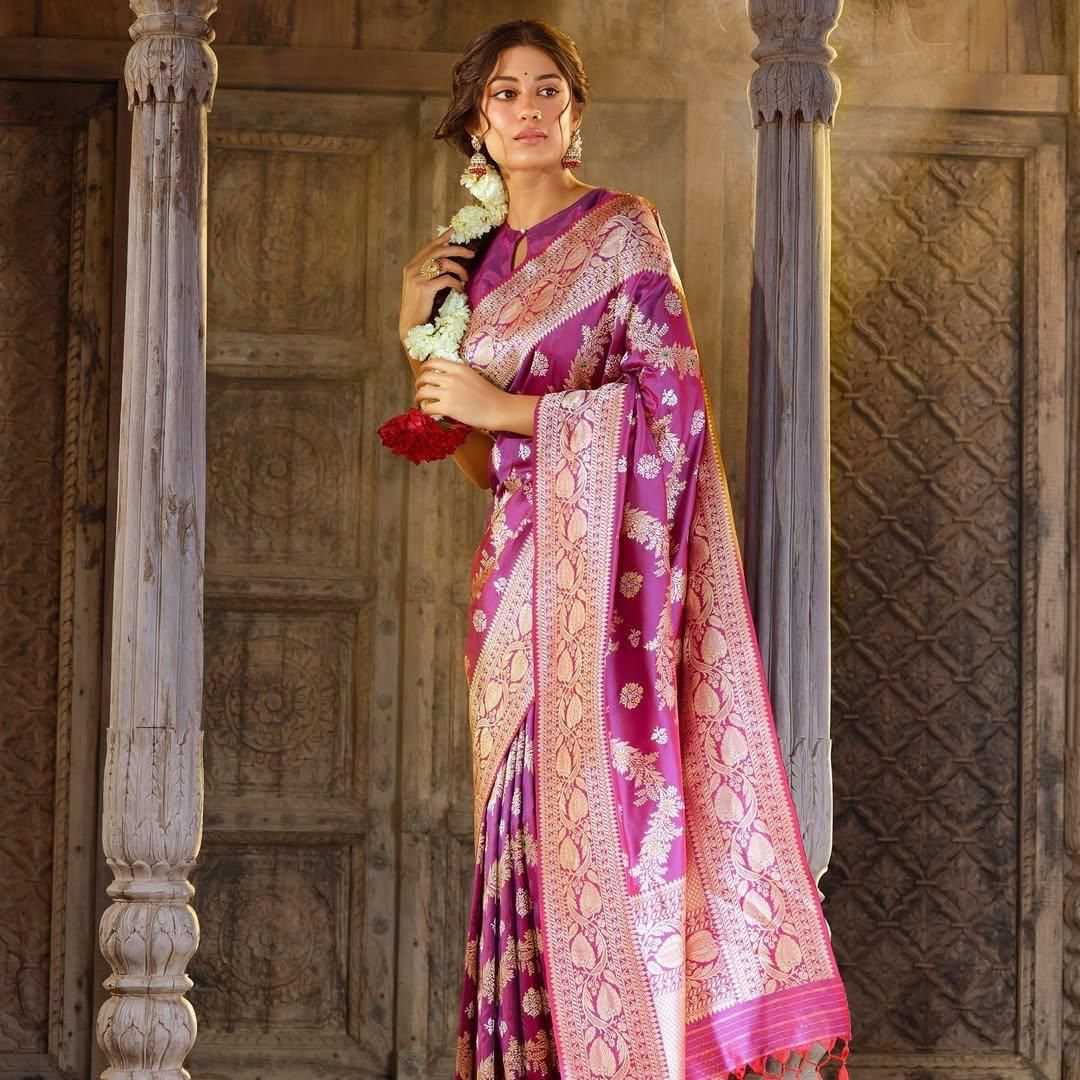 Ynf Lichi Silk KESH577 KALASH Silk Sarees Wholesale Banarasi Silk Sarees Heavy Silk Sarees Silk Sarees For Weddings Manufacturer- Kapda Export