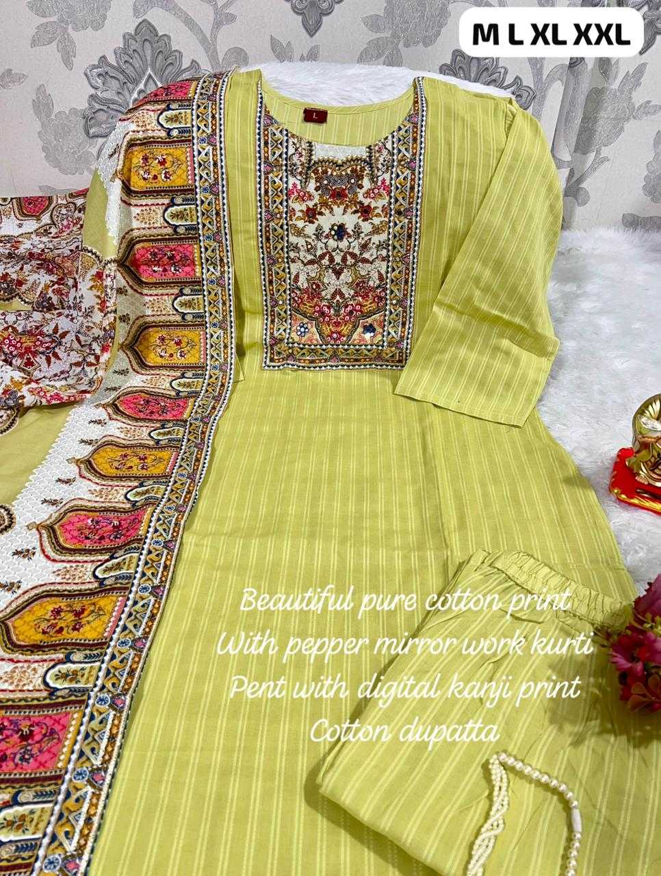 Ynf Linen KESH594 Tanirika Suits & Dresses Festive Collections Plus Size Collections Wholesale Cotton Suits Ladies Salwar Suits Straight Cut Suits Manufacturer- Kapda Export