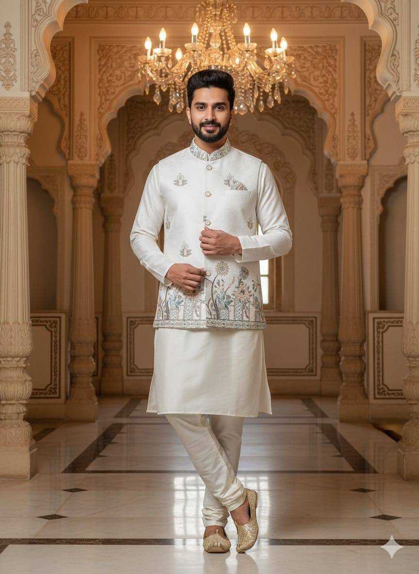 Ynf Malai Silk KESH650 SHUBHAM Mens Wear Wholesale Mens Kurta Pyjama Men Wedding kurta Mens Ethnic Jackets Manufacturer- Kapda Export