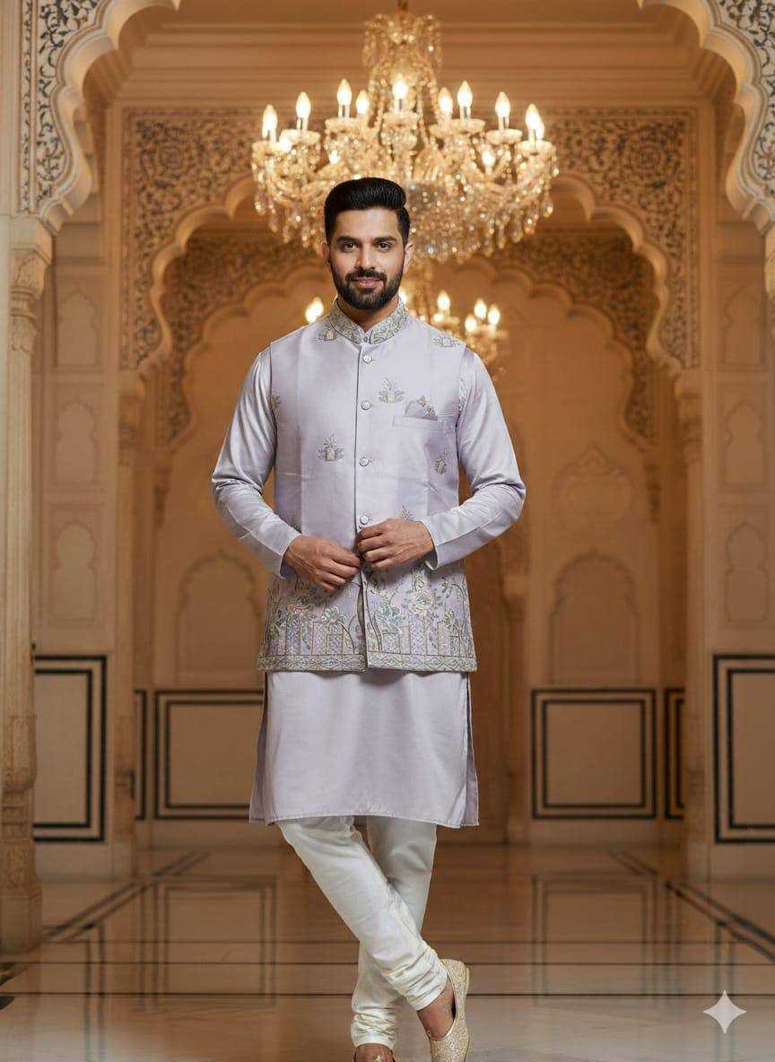Ynf Malai Silk KESH650 SHUBHAM Mens Wear Wholesale Mens Kurta Pyjama Men Wedding kurta Mens Ethnic Jackets Manufacturer- Kapda Export