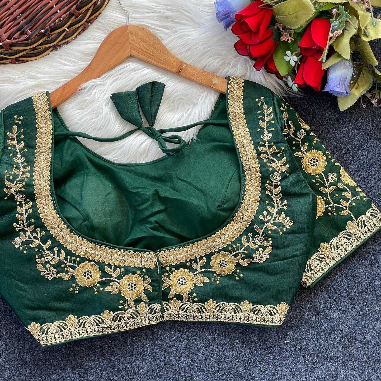 Ynf Milan Silk KESH554 KARINA Readymade Blouses Wholesale Designer Blouse Fashion Blouse Kutch Work Blouses Manufacturer- Kapda Export