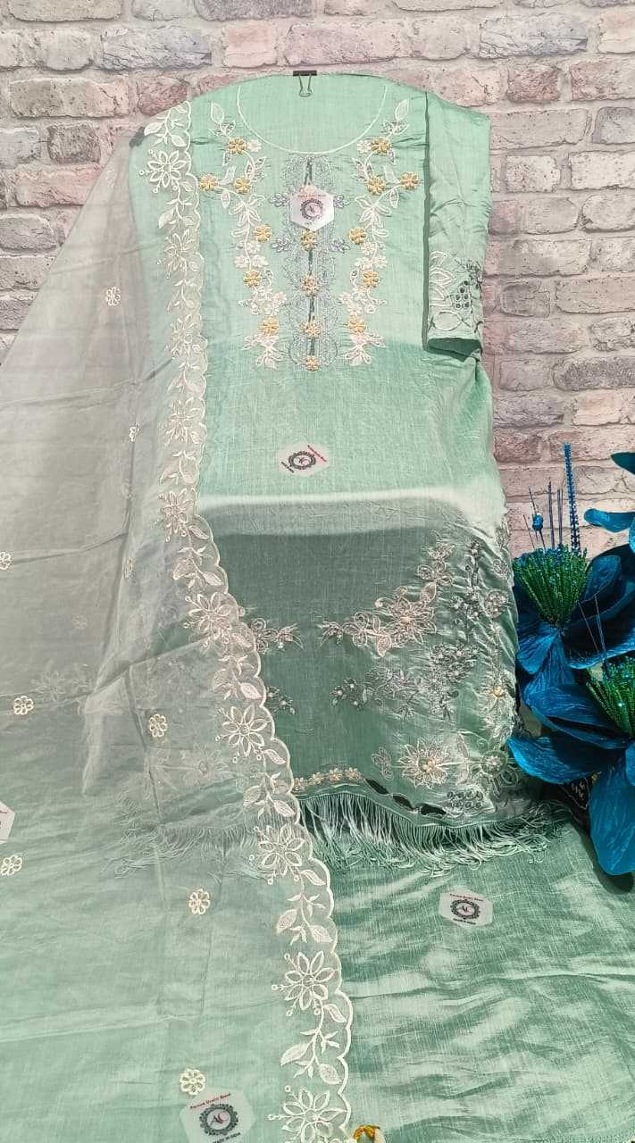 Ynf Mono Slub KESH530 AFFAN CREATION 9083 Suits & Dresses Islamic Clothing Wholesale Pakistani Suits Embroidery Suits Semi Stitched Suits Manufacturer- Kapda Export