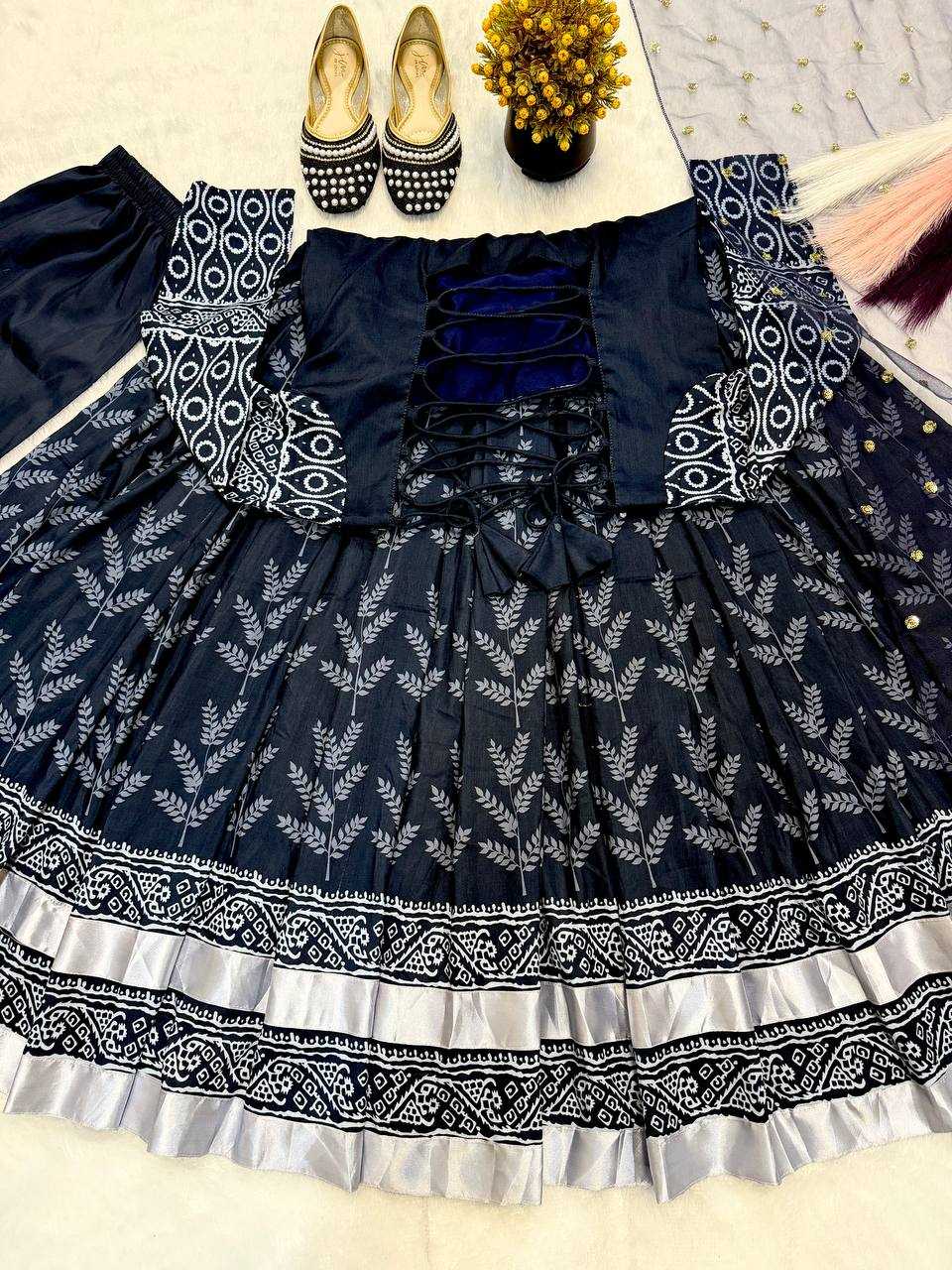 Ynf Muslin Cotton KESH528 2028 Gowns Festive Collections Wholesale Printed Gowns Anarkali Gown Full Sleeve Gowns Manufacturer- Kapda Export