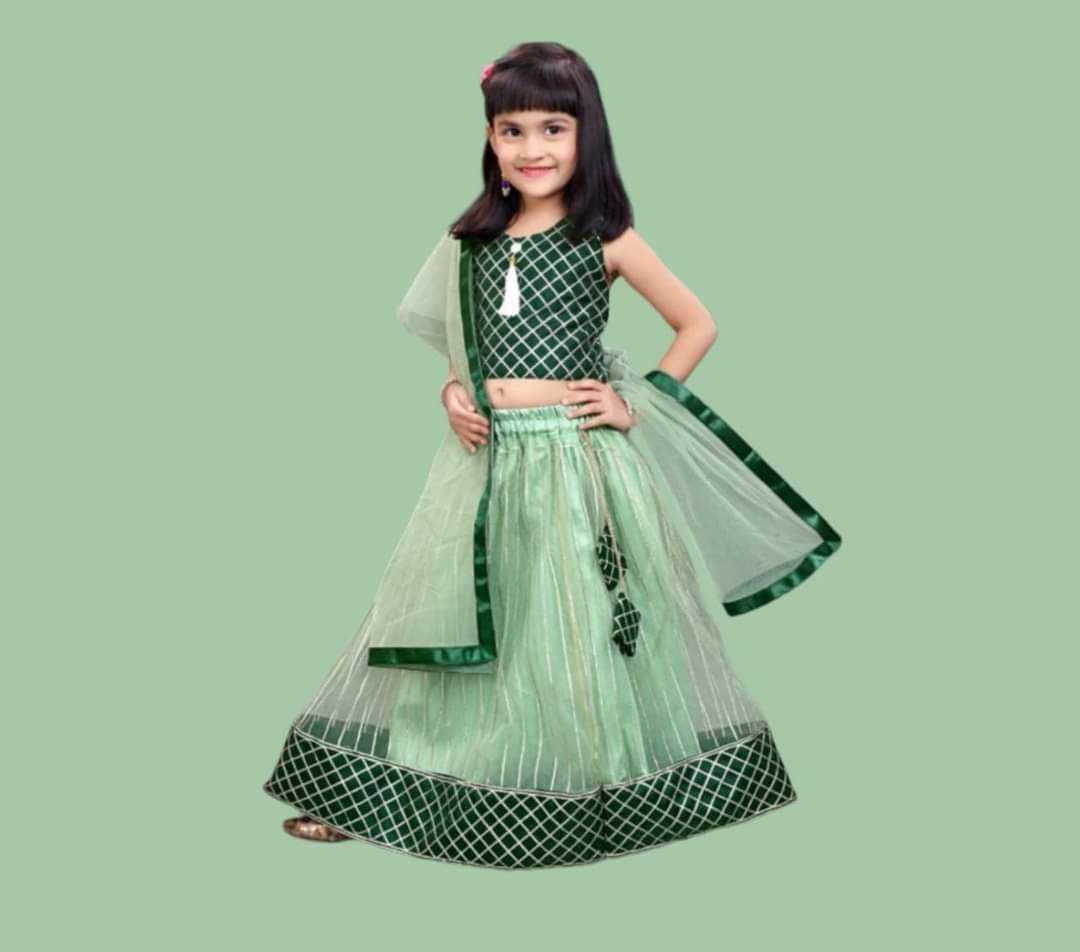 Ynf Net KESH461 194 Kids Wear Wholesale Kids Lehenga Kids Navratri Outfits Kids Party Wear Ethnic Manufacturer- Kapda Export