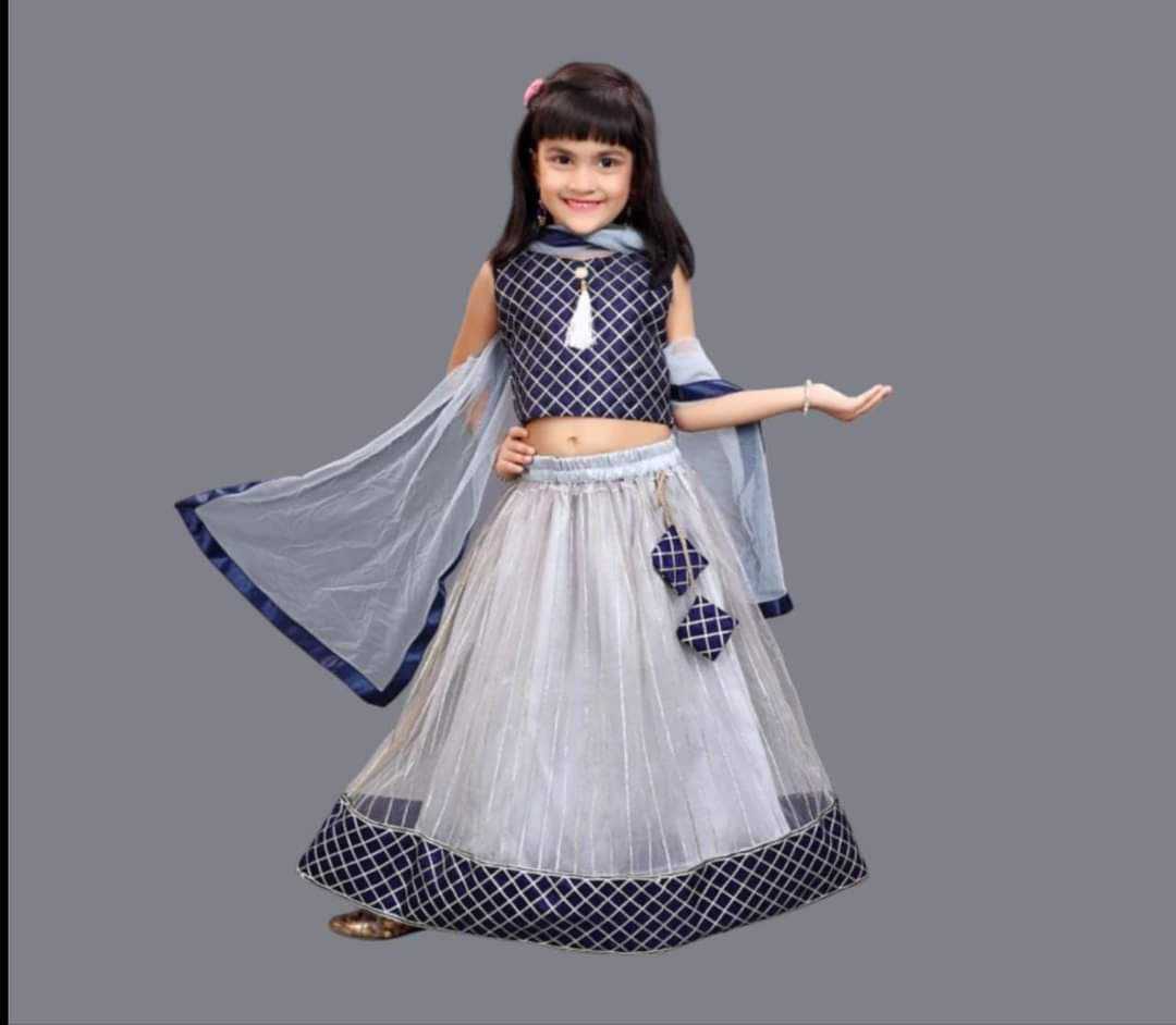 Ynf Net KESH461 194 Kids Wear Wholesale Kids Lehenga Kids Navratri Outfits Kids Party Wear Ethnic Manufacturer- Kapda Export