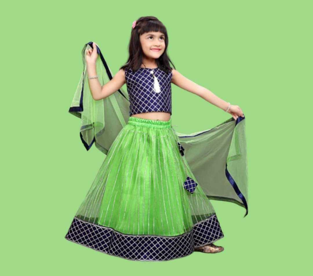 Ynf Net KESH461 194 Kids Wear Wholesale Kids Lehenga Kids Navratri Outfits Kids Party Wear Ethnic Manufacturer- Kapda Export