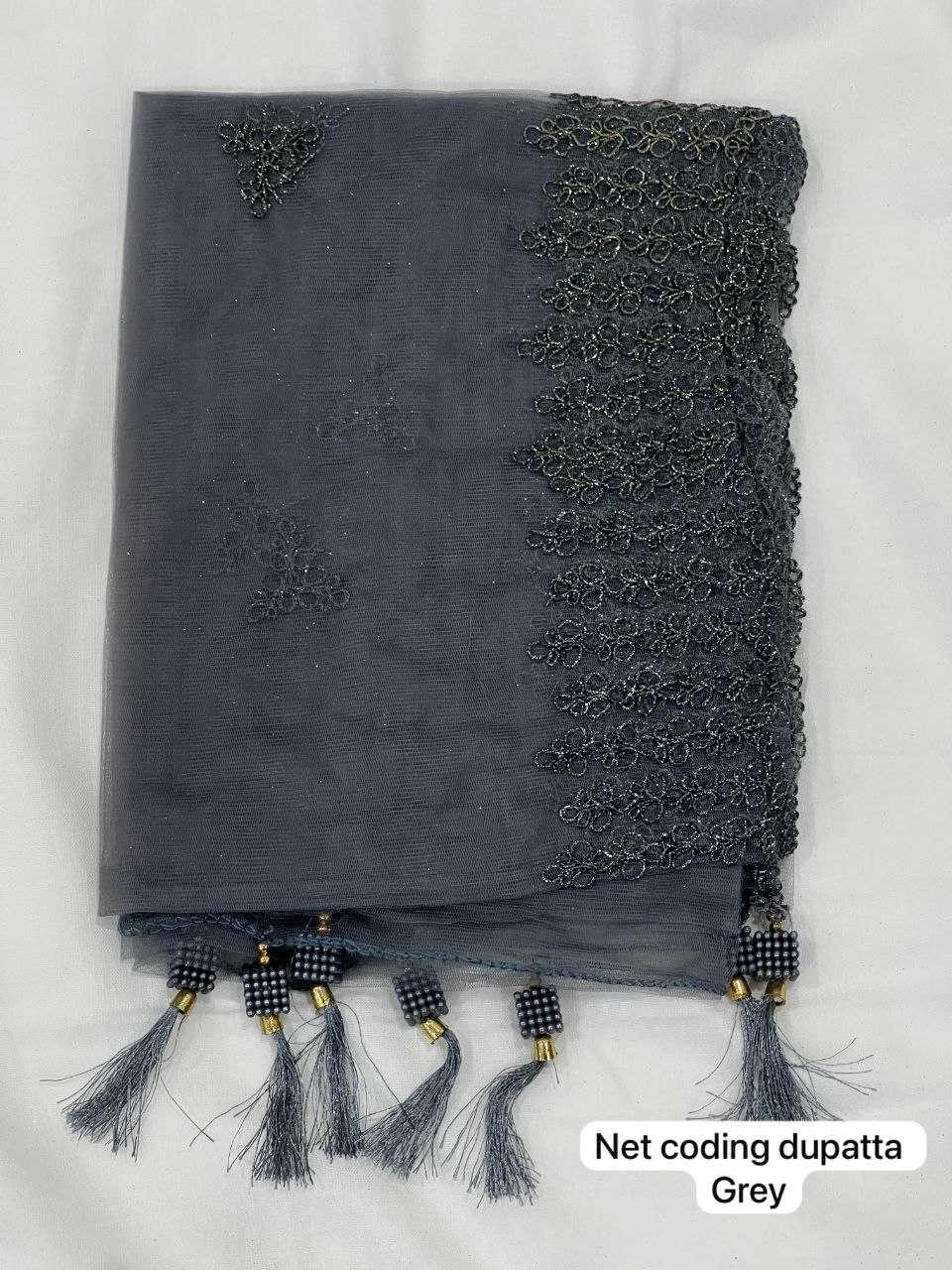 Ynf Net KESH482 SHIVAM Duppatas Festive Collections Wholesale Rakhi Collections Diwali Collections Net Duppata Manufacturer- Kapda Export