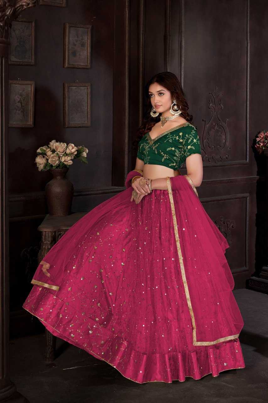 Ynf Net KESH643 1010292 Lehengas Wholesale Fancy Lehenga Embroidered Lehenga Lehenga For Mehndi Sequins Lehenga Manufacturer- Kapda Export