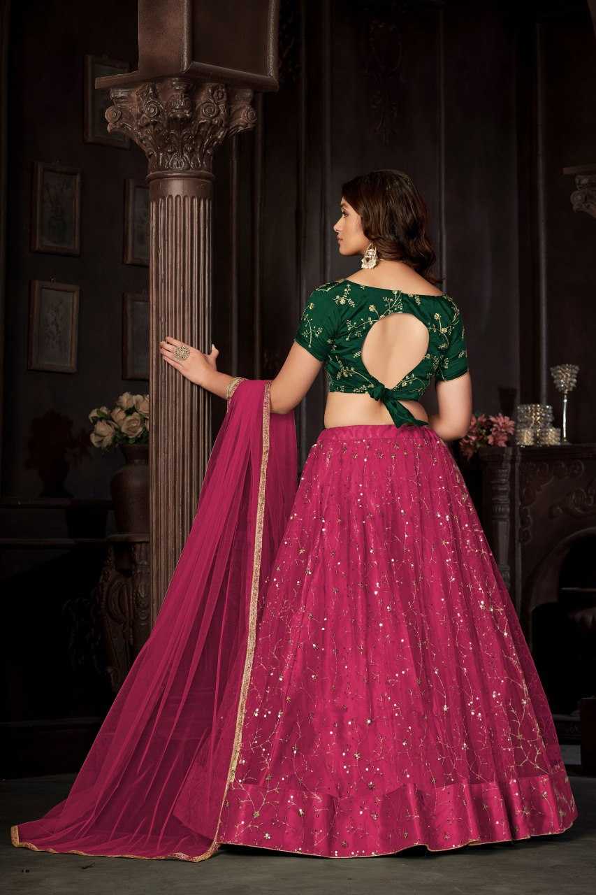 Ynf Net KESH643 1010292 Lehengas Wholesale Fancy Lehenga Embroidered Lehenga Lehenga For Mehndi Sequins Lehenga Manufacturer- Kapda Export