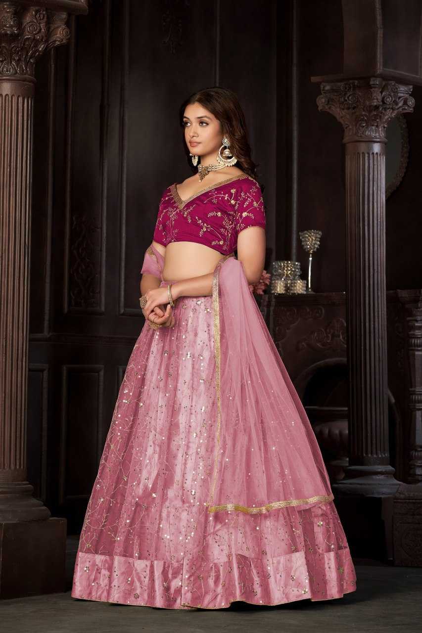 Ynf Net KESH643 1010292 Lehengas Wholesale Fancy Lehenga Embroidered Lehenga Lehenga For Mehndi Sequins Lehenga Manufacturer- Kapda Export