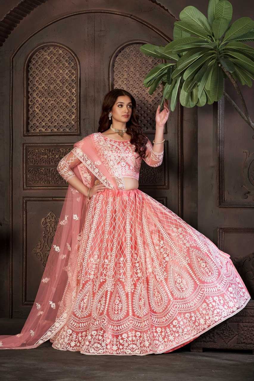 Ynf Net KESH643 1010294 Lehengas Wholesale Fancy Lehenga Embroidered Lehenga Chaniya Choli Sequins Lehenga Manufacturer- Kapda Export