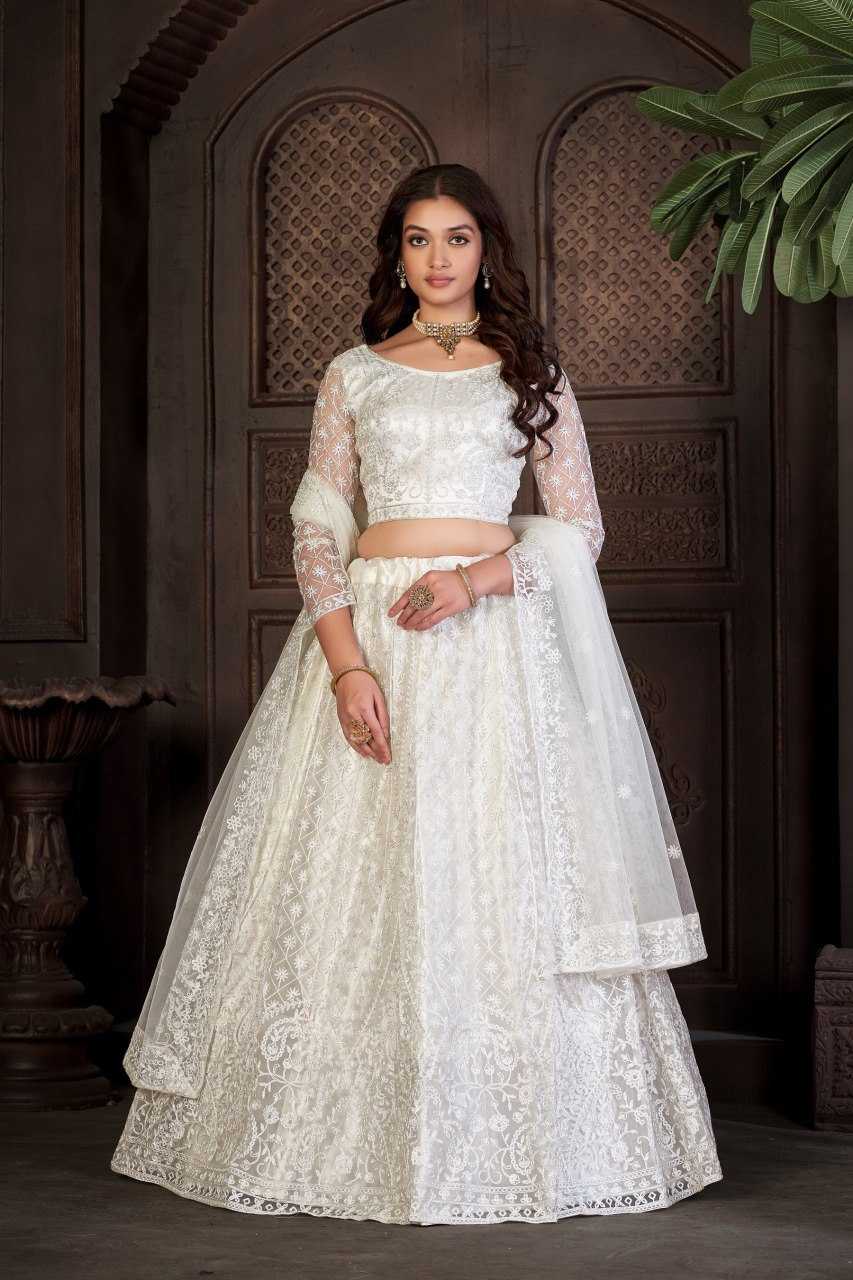Ynf Net KESH643 1010295 Lehengas Wholesale Wedding Lehenga Embroidered Lehenga Floral Lehenga Simple Lehenga Manufacturer- Kapda Export