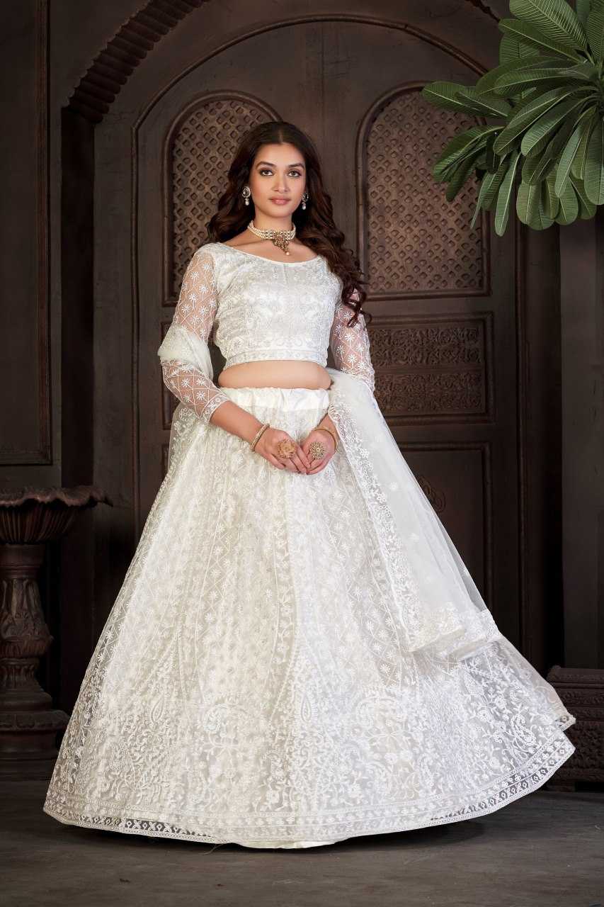 Ynf Net KESH643 1010295 Lehengas Wholesale Wedding Lehenga Embroidered Lehenga Floral Lehenga Simple Lehenga Manufacturer- Kapda Export