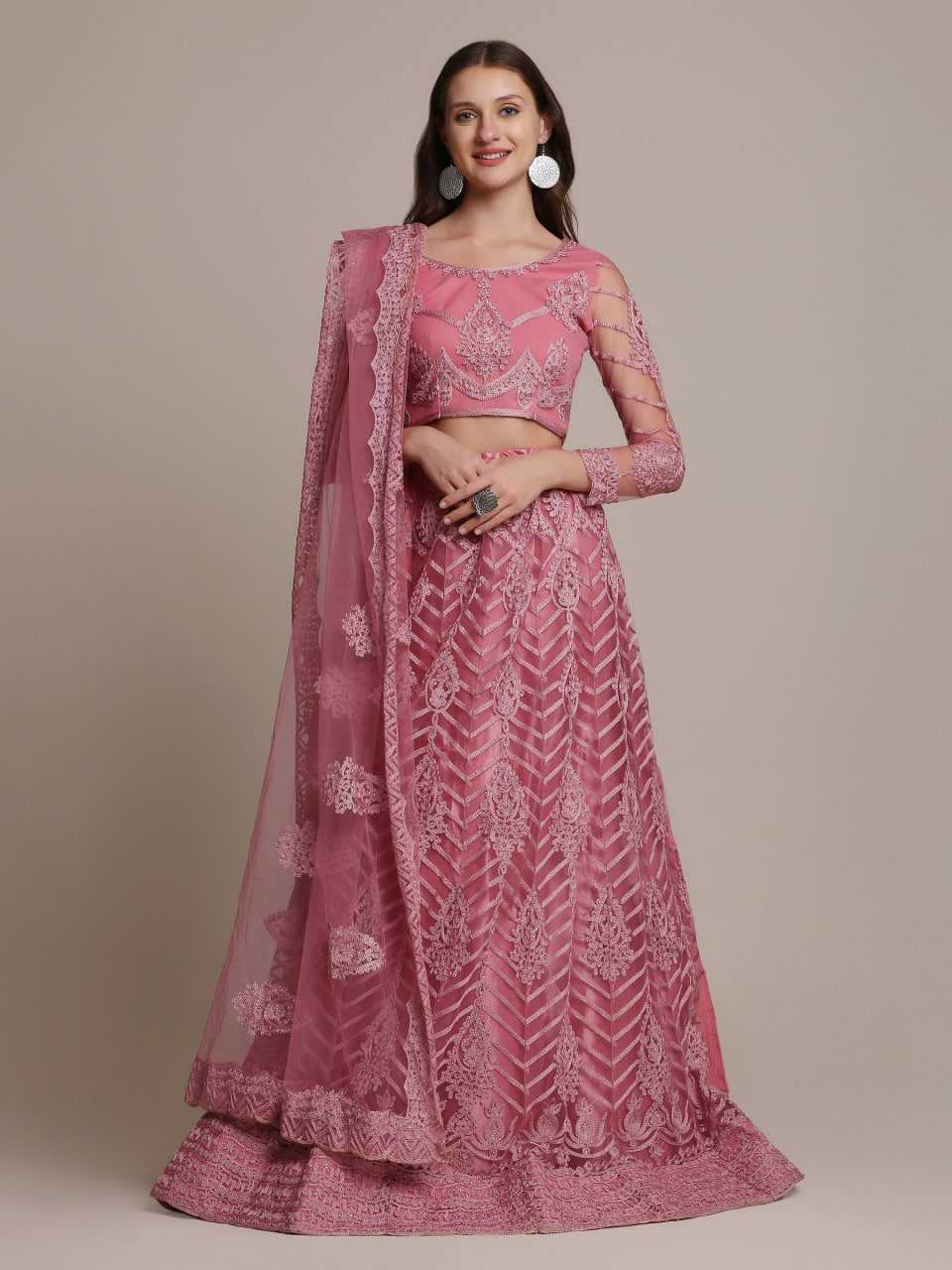 Ynf Net KESH643 1308 Lehengas Wedding Collections Wholesale Designer Lehenga Choli Lehenga With Dupatta Pink Lehenga Manufacturer- Kapda Export