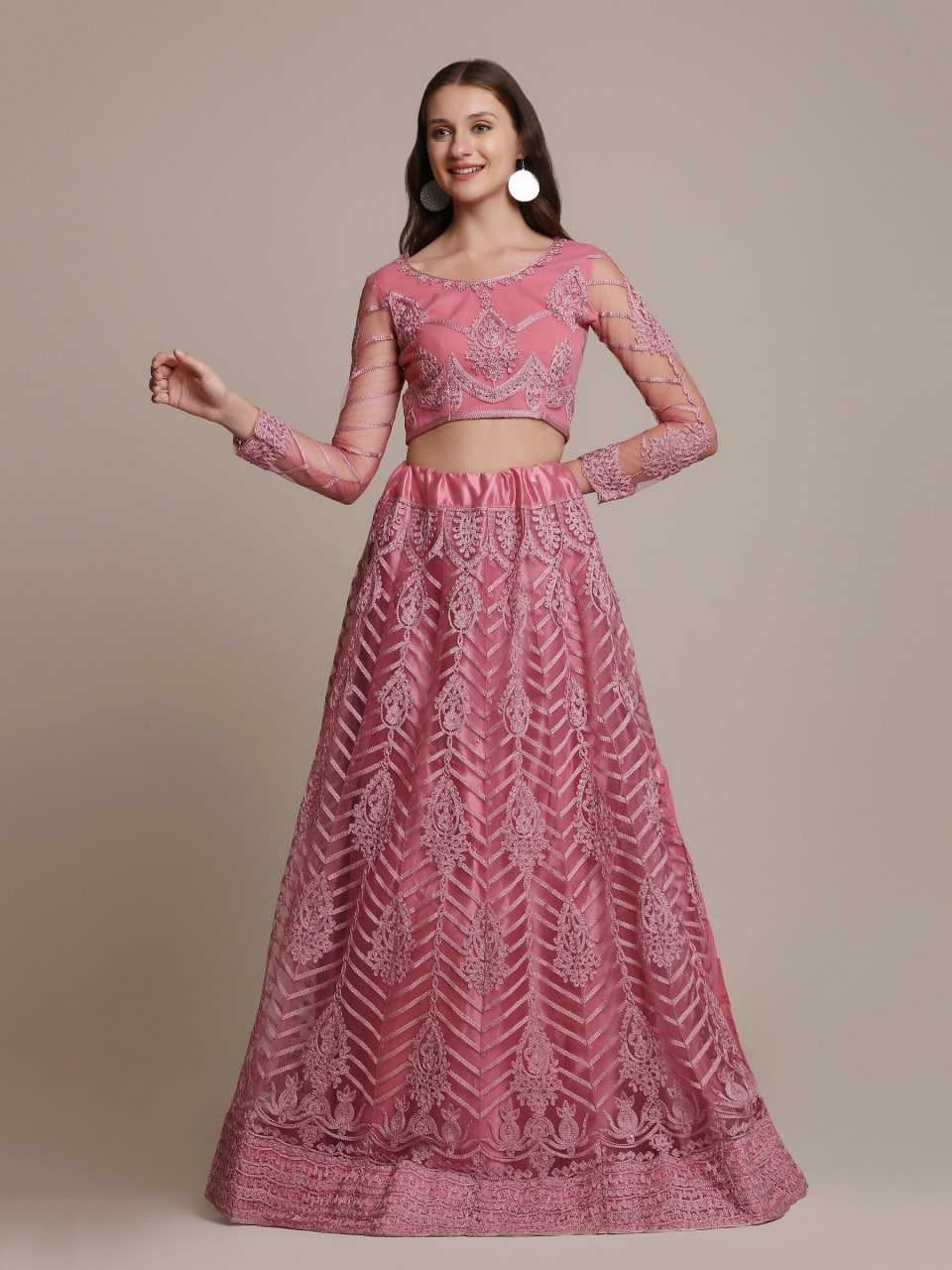 Ynf Net KESH643 1308 Lehengas Wedding Collections Wholesale Designer Lehenga Choli Lehenga With Dupatta Pink Lehenga Manufacturer- Kapda Export