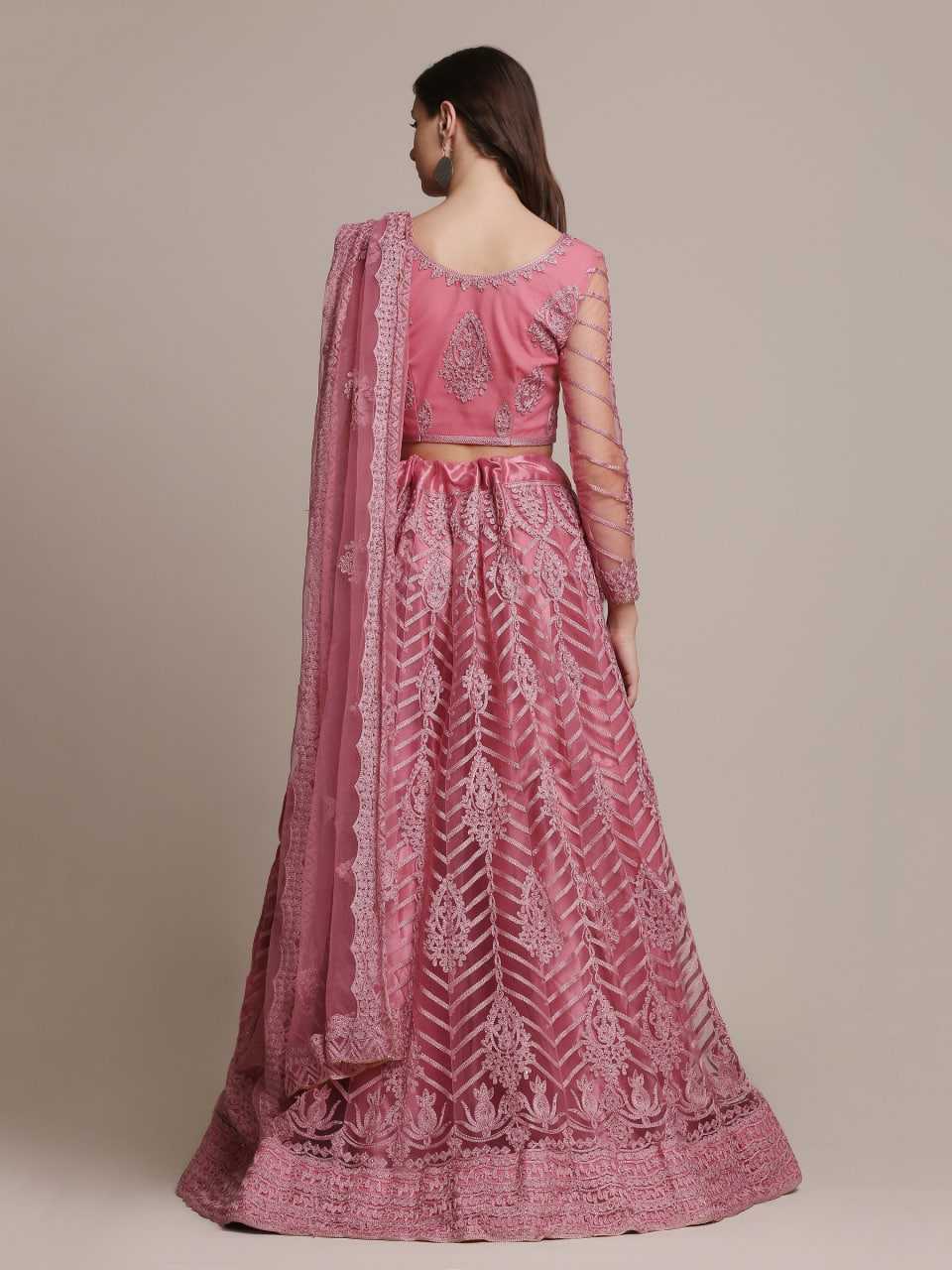 Ynf Net KESH643 1308 Lehengas Wedding Collections Wholesale Designer Lehenga Choli Lehenga With Dupatta Pink Lehenga Manufacturer- Kapda Export