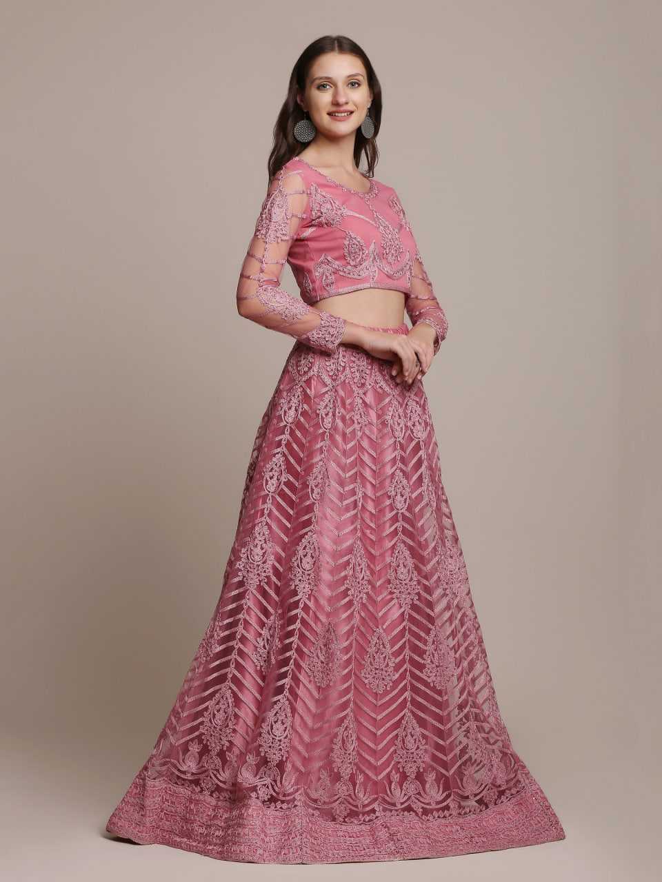 Ynf Net KESH643 1308 Lehengas Wedding Collections Wholesale Designer Lehenga Choli Lehenga With Dupatta Pink Lehenga Manufacturer- Kapda Export
