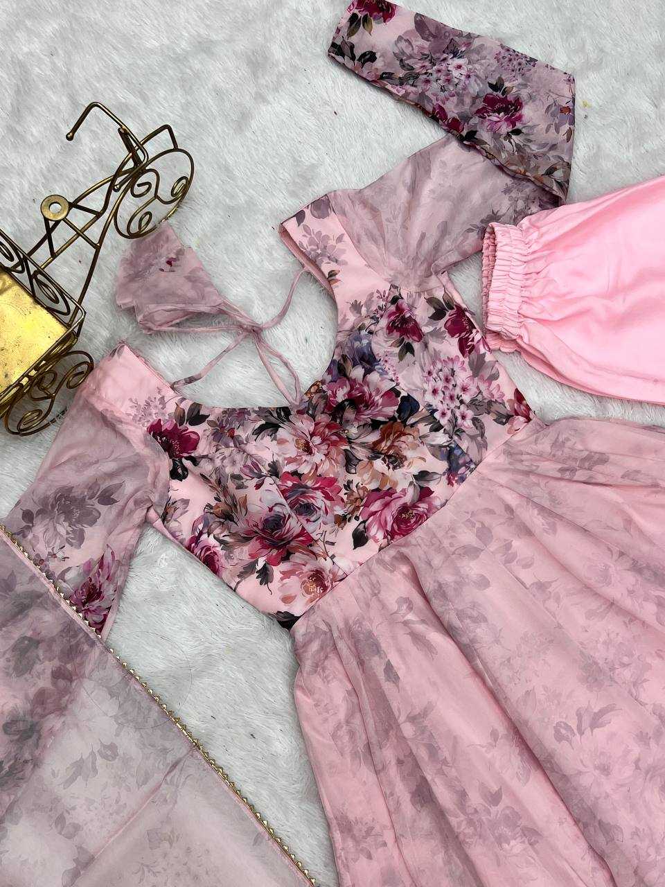 Ynf Organza KESH504 261 Gowns Wholesale Anarkali Gown Designer Gowns Lightweight Gowns Manufacturer- Kapda Export