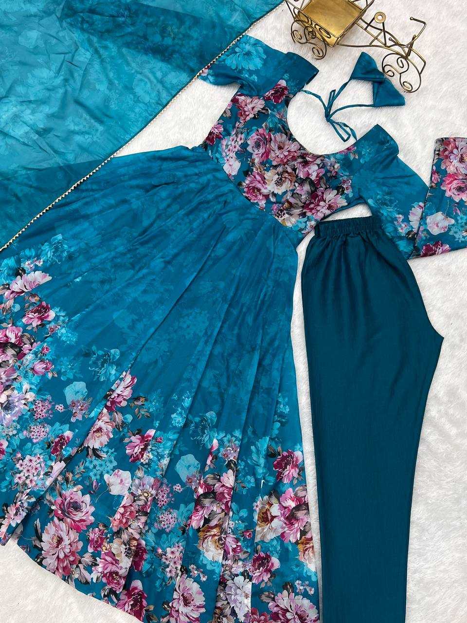 Ynf Organza KESH504 261 Gowns Wholesale Anarkali Gown Designer Gowns Lightweight Gowns Manufacturer- Kapda Export