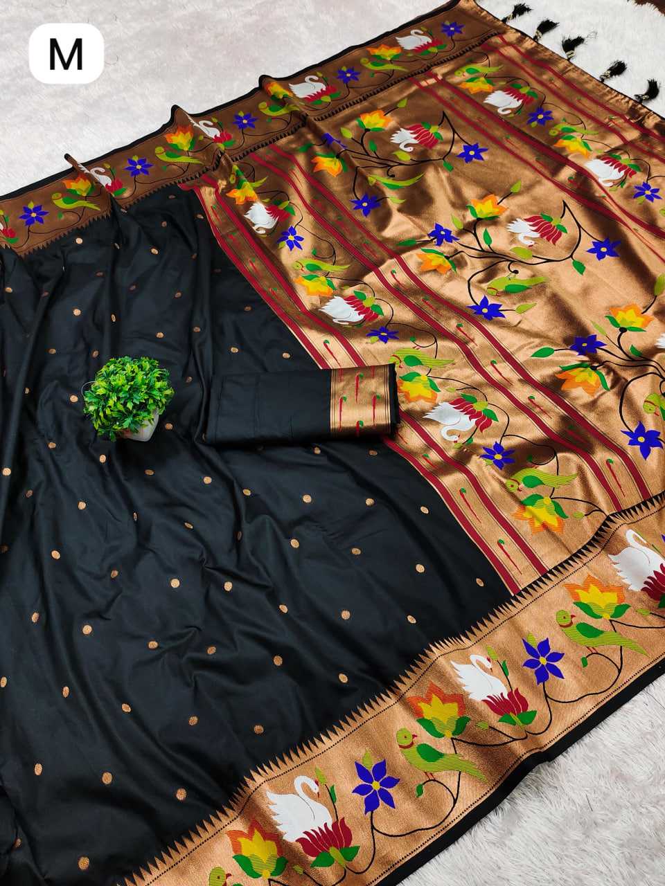 Ynf Paithani Silk RIN150 IKRA Silk Sarees Festive Collections Wholesale Paithani Sarees Festival Silk Sarees Pongal Collections Manufacturer- Kapda Export