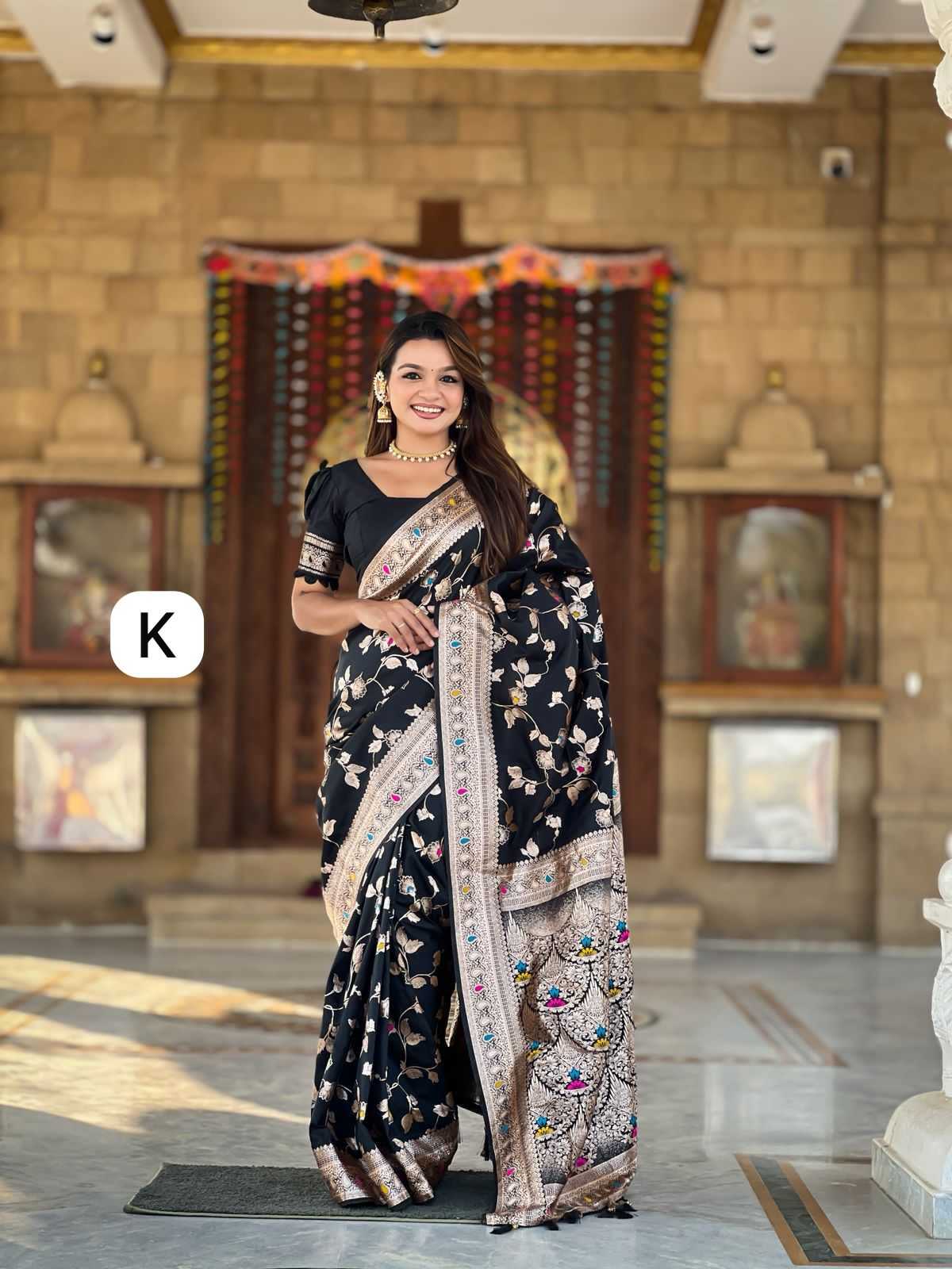 Ynf Paithani Silk RIN150 IKRA Silk Sarees Festive Collections Wholesale Paithani Sarees Festival Silk Sarees Pongal Collections Manufacturer- Kapda Export