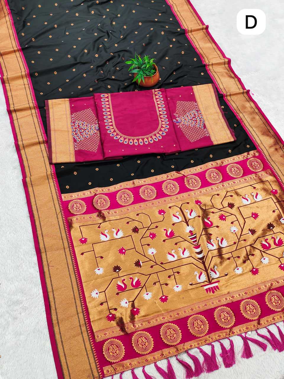 Ynf Paithani Silk RIN150 IKRA Silk Sarees Festive Collections Wholesale Paithani Sarees Festival Silk Sarees Pongal Collections Manufacturer- Kapda Export