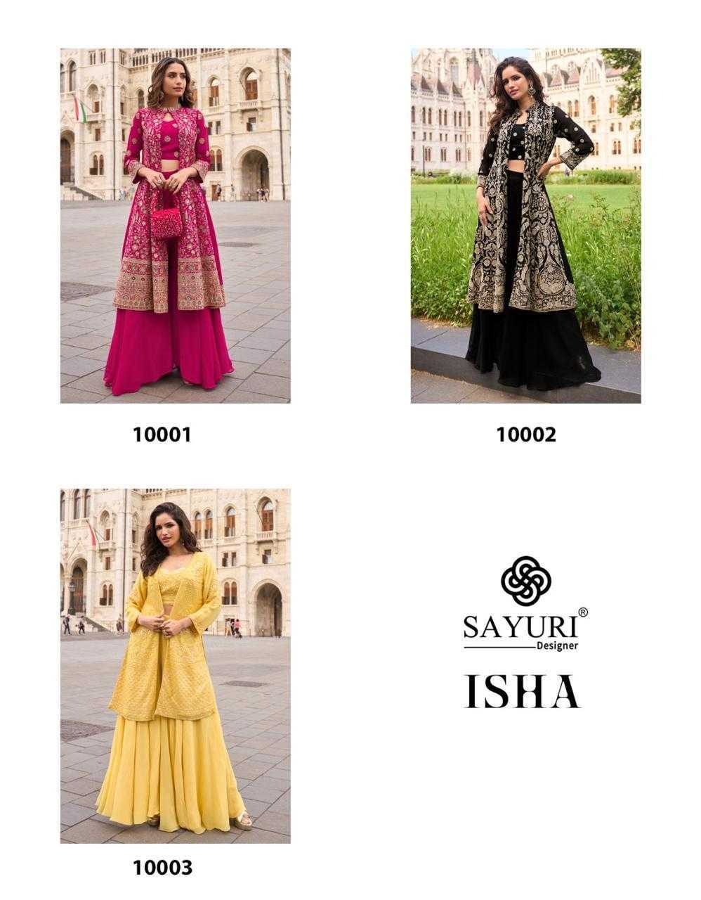 Ynf Premium Georgette KESH481 SAYURI ISHA 10001 Suits & Dresses Wholesale Designer dresses Party Wear Dresses Indo-Western Dresses Manufacturer- Kapda Export
