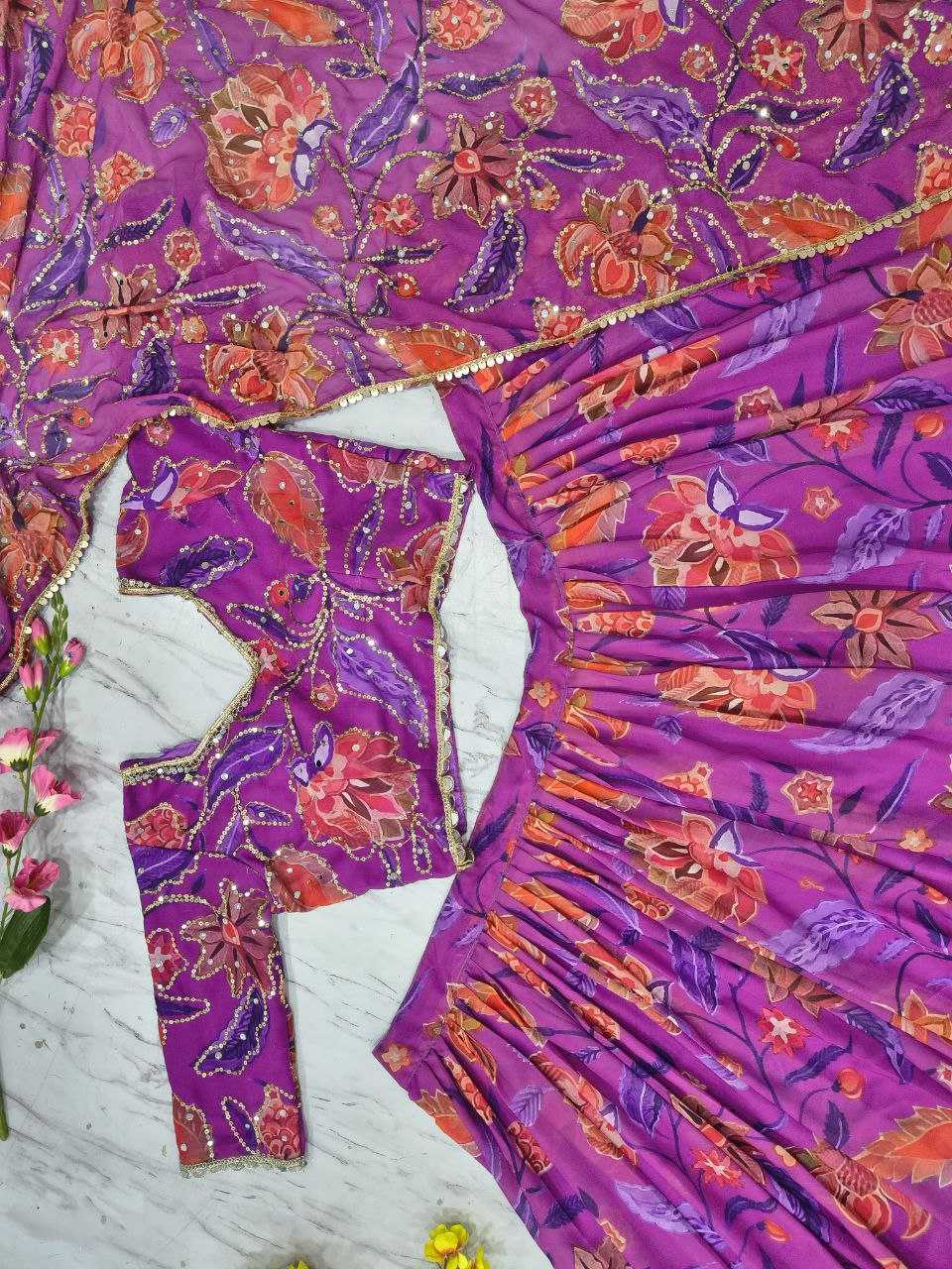 Ynf Premium Georgette KESH508 1099 Lehengas Wholesale Designer Lehenga Wedding Lehenga Floral Lehenga Manufacturer- Kapda Export