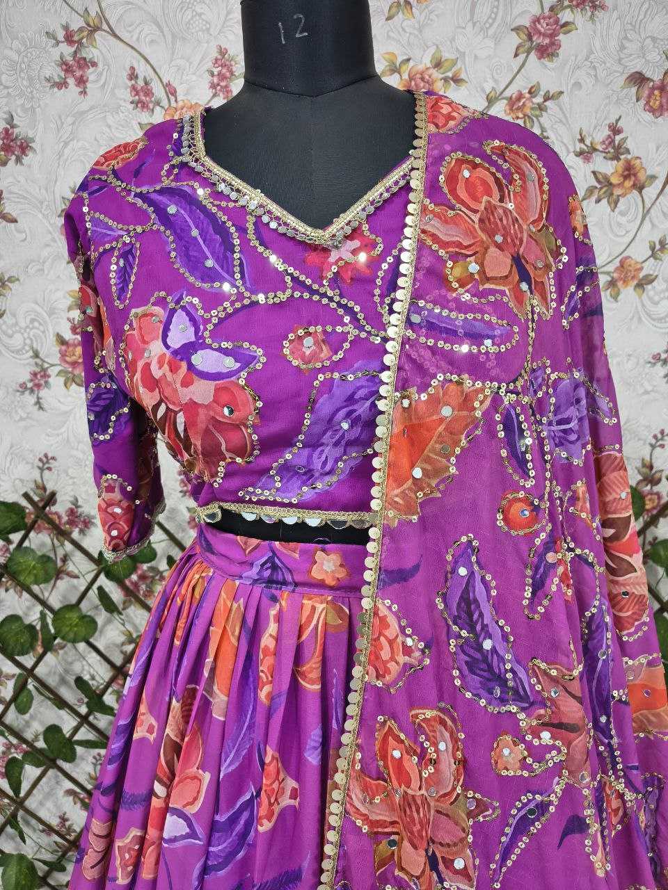 Ynf Premium Georgette KESH508 1099 Lehengas Wholesale Designer Lehenga Wedding Lehenga Floral Lehenga Manufacturer- Kapda Export