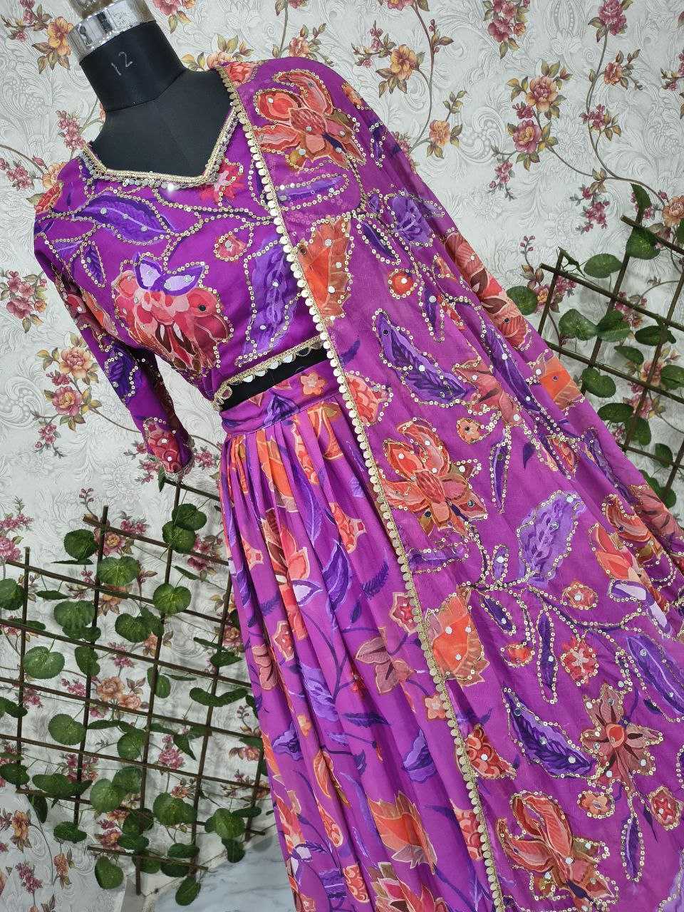 Ynf Premium Georgette KESH508 1099 Lehengas Wholesale Designer Lehenga Wedding Lehenga Floral Lehenga Manufacturer- Kapda Export