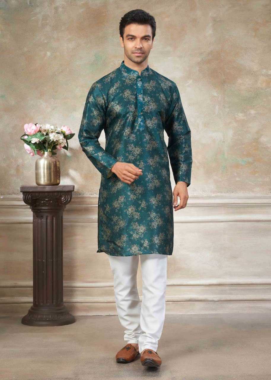 Ynf Premium Silk KESH650 Venmer Vol 140 Mens Wear Wholesale Mens Kurta Pyjama Men Short Kurta Men Wedding kurta Manufacturer- Kapda Export