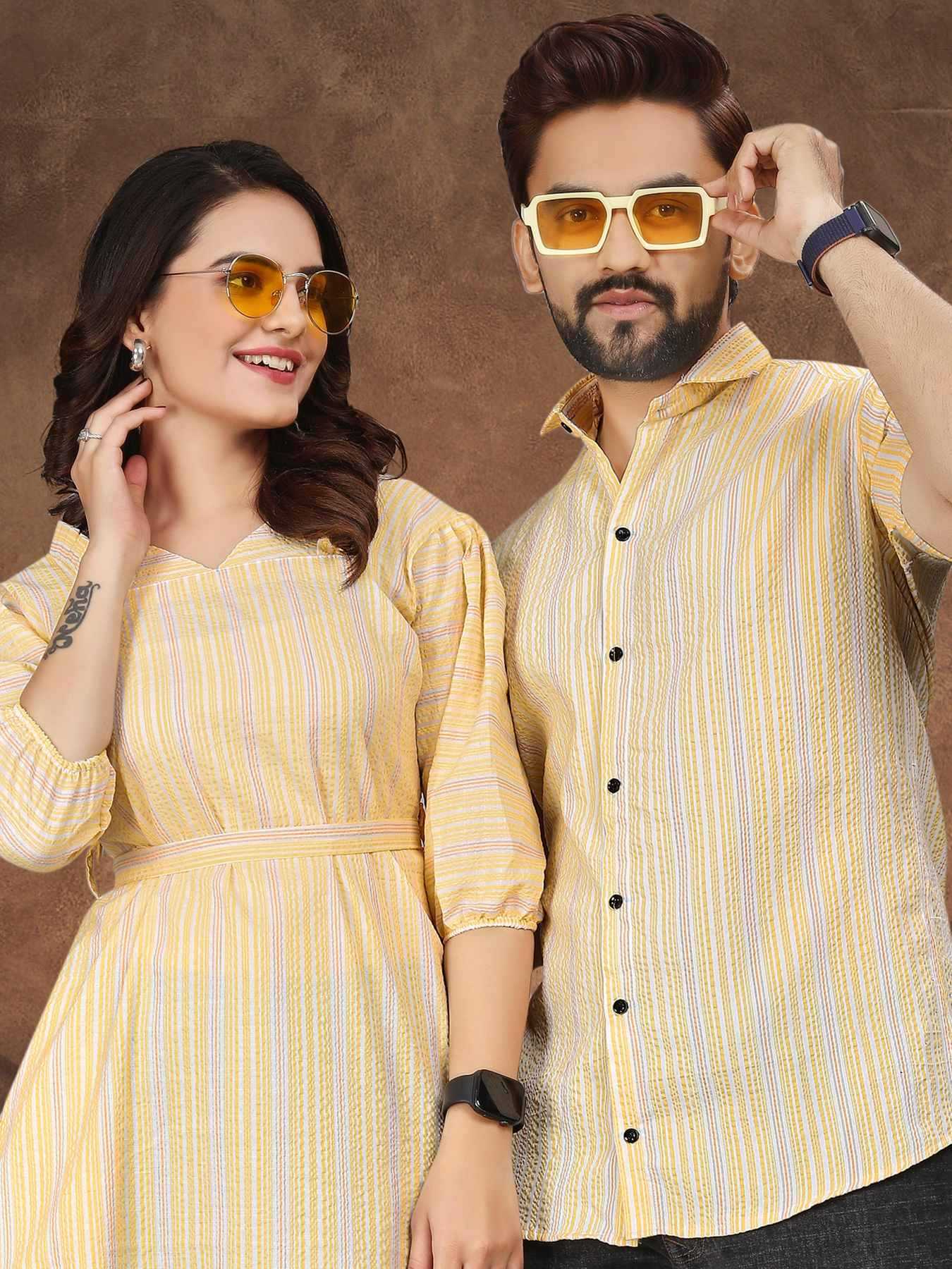 Ynf Pure Cotton KESH481 VEER-ZARA-2 Couple Wear Wholesale Couple Matching Ethnic Outfits Party Wear Couple Ethnic Collection Designer Ethnic Outfits for Couples Manufacturer- Kapda Export