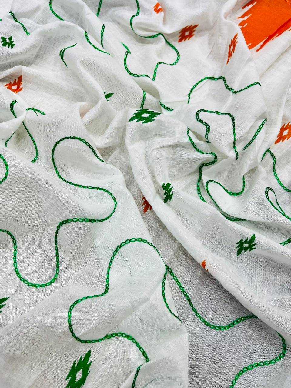 Ynf Pure Cotton KESH621 Tiranga Vol-1 Sarees Festive Collections Wholesale Printed Cotton Saree Republic Day Collections Independence Day Collections Manufacturer- Kapda Export