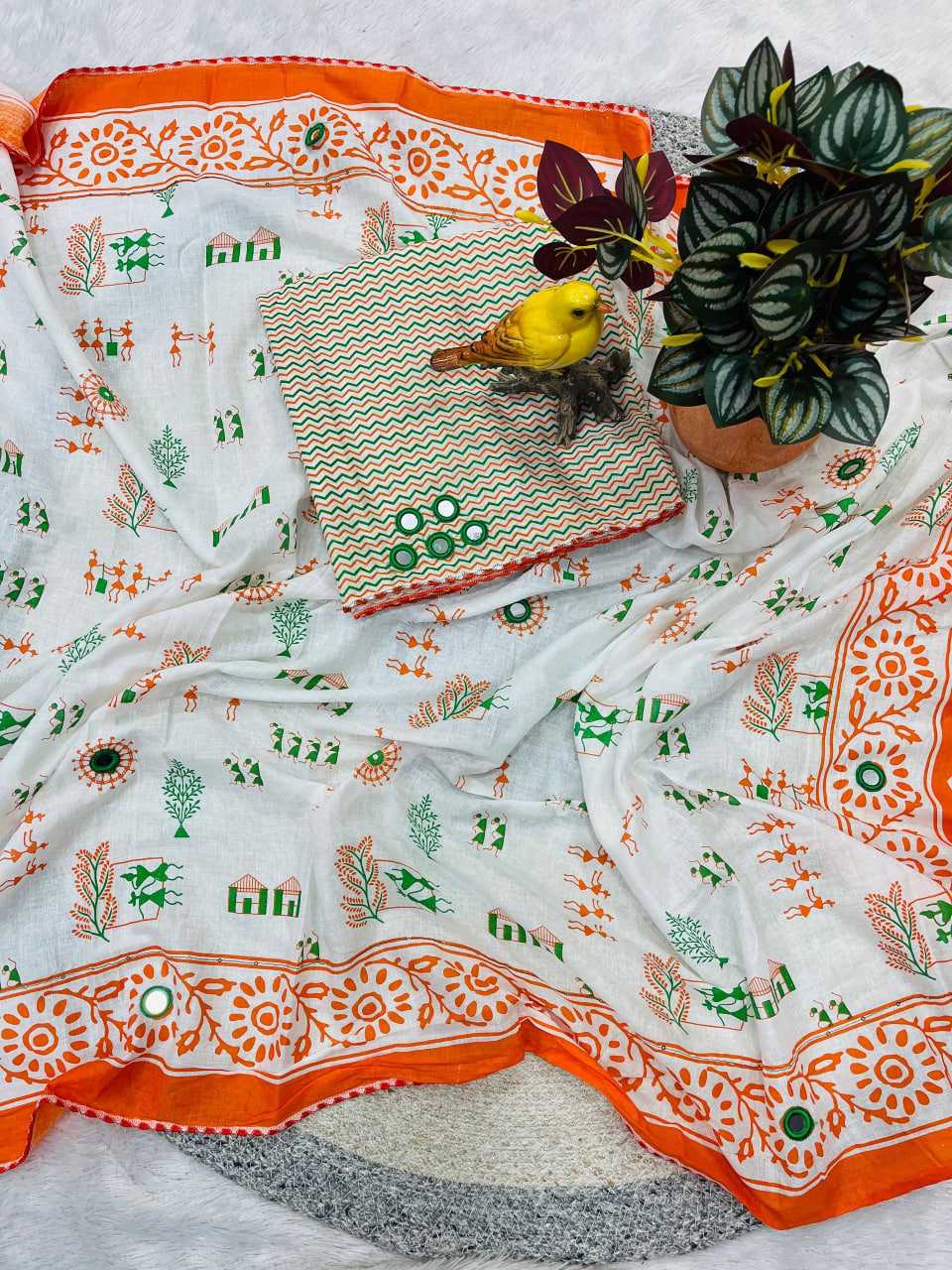Ynf Pure Cotton KESH621 Tiranga Vol-2 Sarees Festive Collections Wholesale Printed Cotton Saree Republic Day Collections Independence Day Collections Manufacturer- Kapda Export