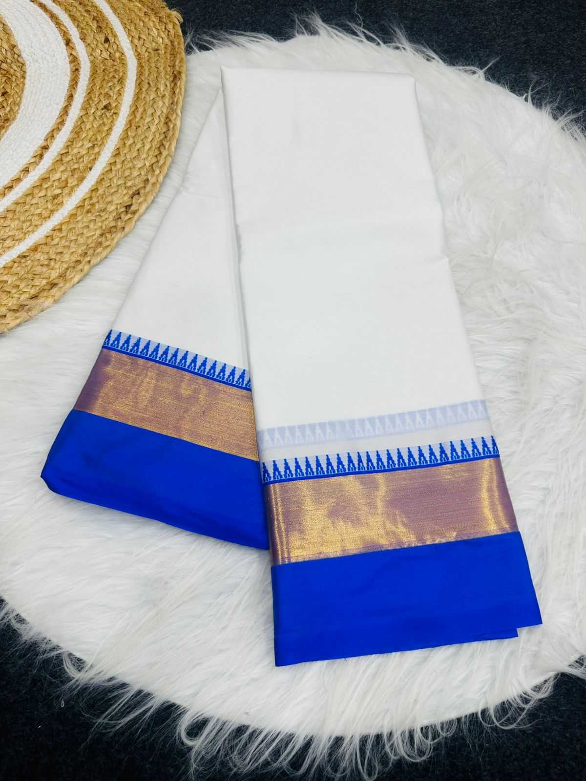 Ynf Pure Silk KESH554 MANIPURI COTTON Silk Sarees Festive Collections Wholesale Zari Border Silk Sarees White Silk Sarees Onam Collections Manufacturer- Kapda Export