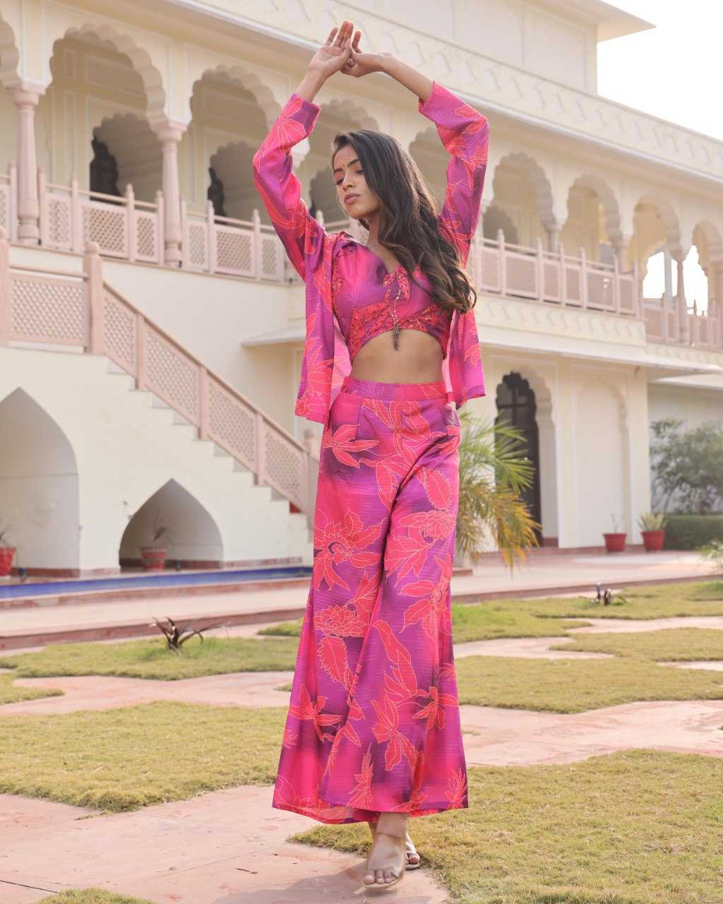 Ynf Pure Silk KESH643 20109 Suits & Dresses Festive Collections Wholesale Indo Western Dresses Printed Dresses Silk Dresses Manufacturer- Kapda Export