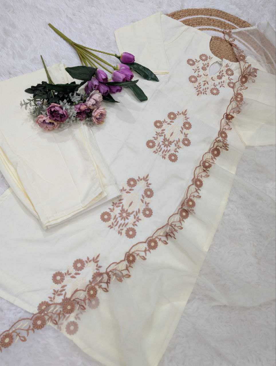 Ynf Pure Viscos Suits & Dresses Wholesale Embroidery Suits Designer Suits Indo-Western Dresses Manufacturer- Kapda Export