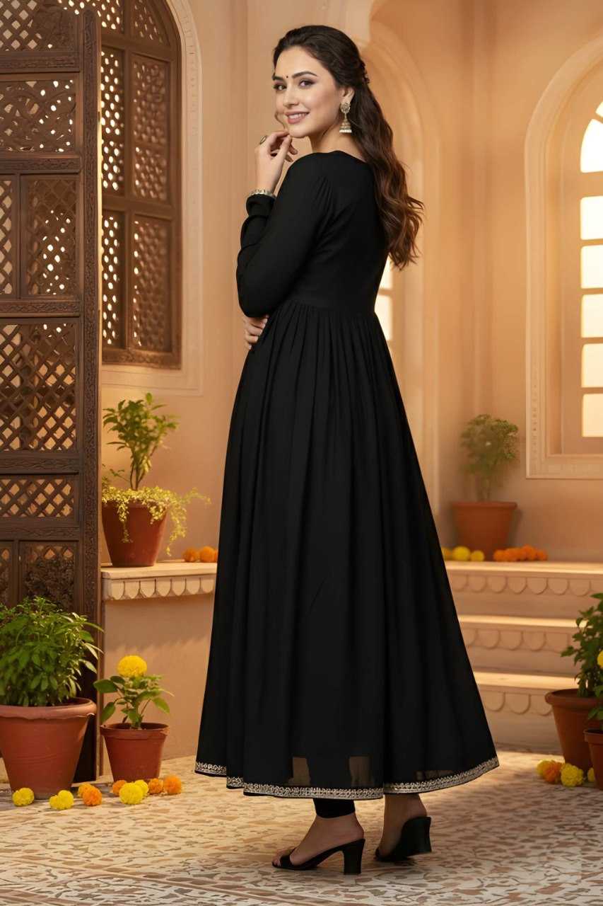 Ynf Rayon KESH559 702 Gowns Wholesale Long Gowns Lightweight Gowns Simple Gowns Manufacturer- Kapda Export
