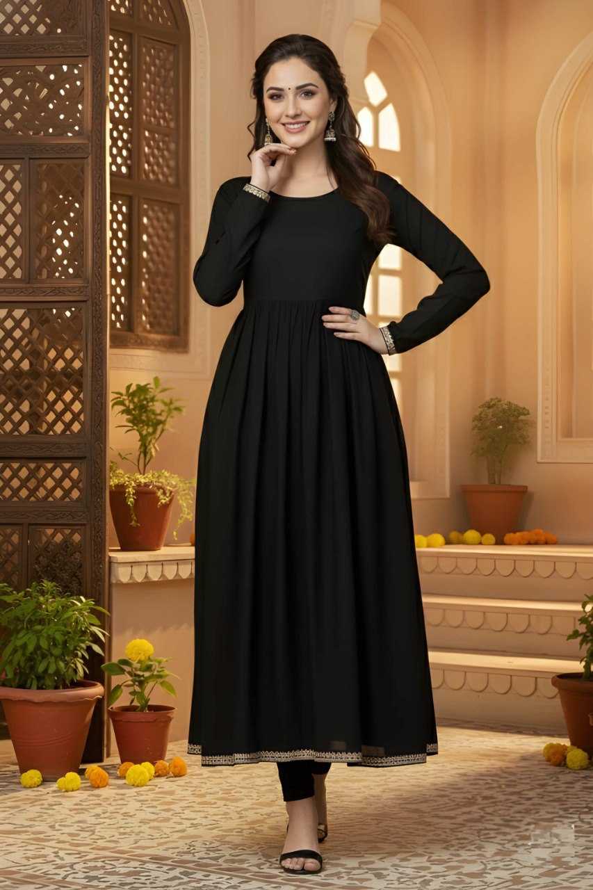 Ynf Rayon KESH559 702 Gowns Wholesale Long Gowns Lightweight Gowns Simple Gowns Manufacturer- Kapda Export