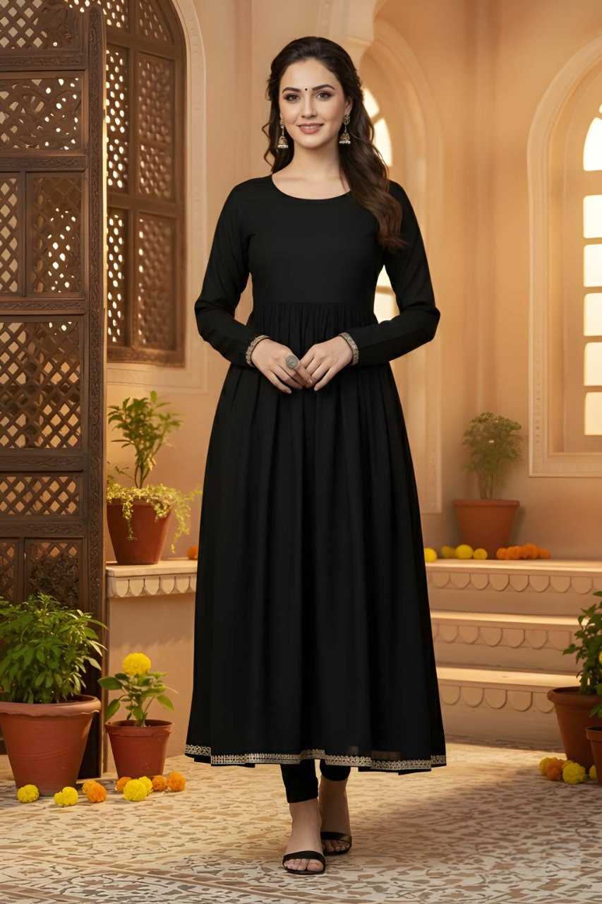 Ynf Rayon KESH559 702 Gowns Wholesale Long Gowns Lightweight Gowns Simple Gowns Manufacturer- Kapda Export