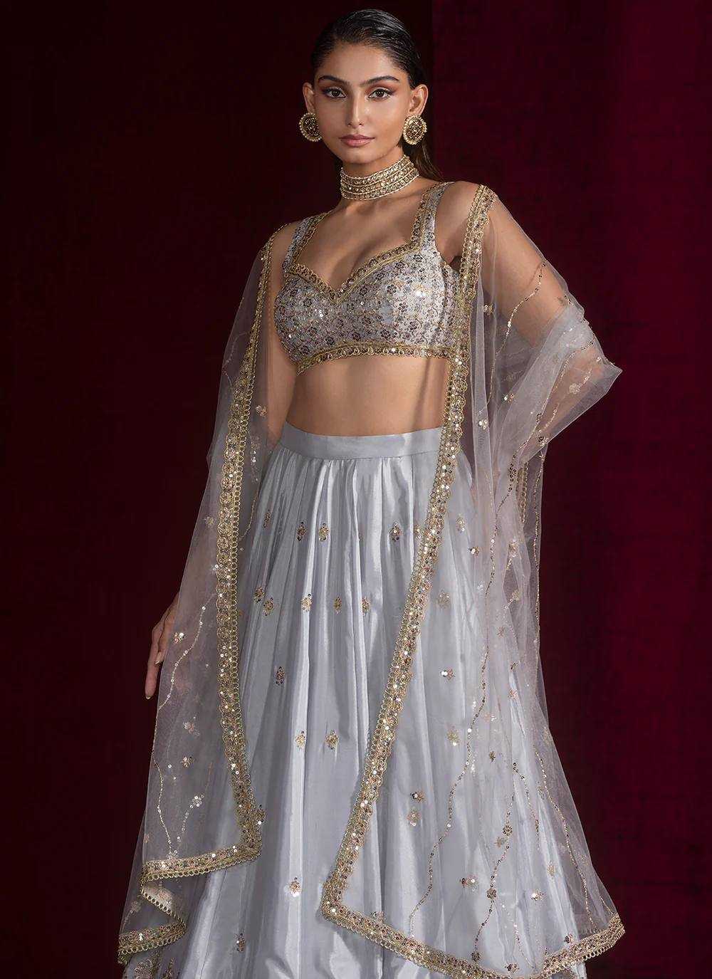 Ynf Satin Silk RIN213 364 Lehengas Wholesale Fancy Lehenga Bridal Lehenga Satin Lehenga Manufacturer- Kapda Export