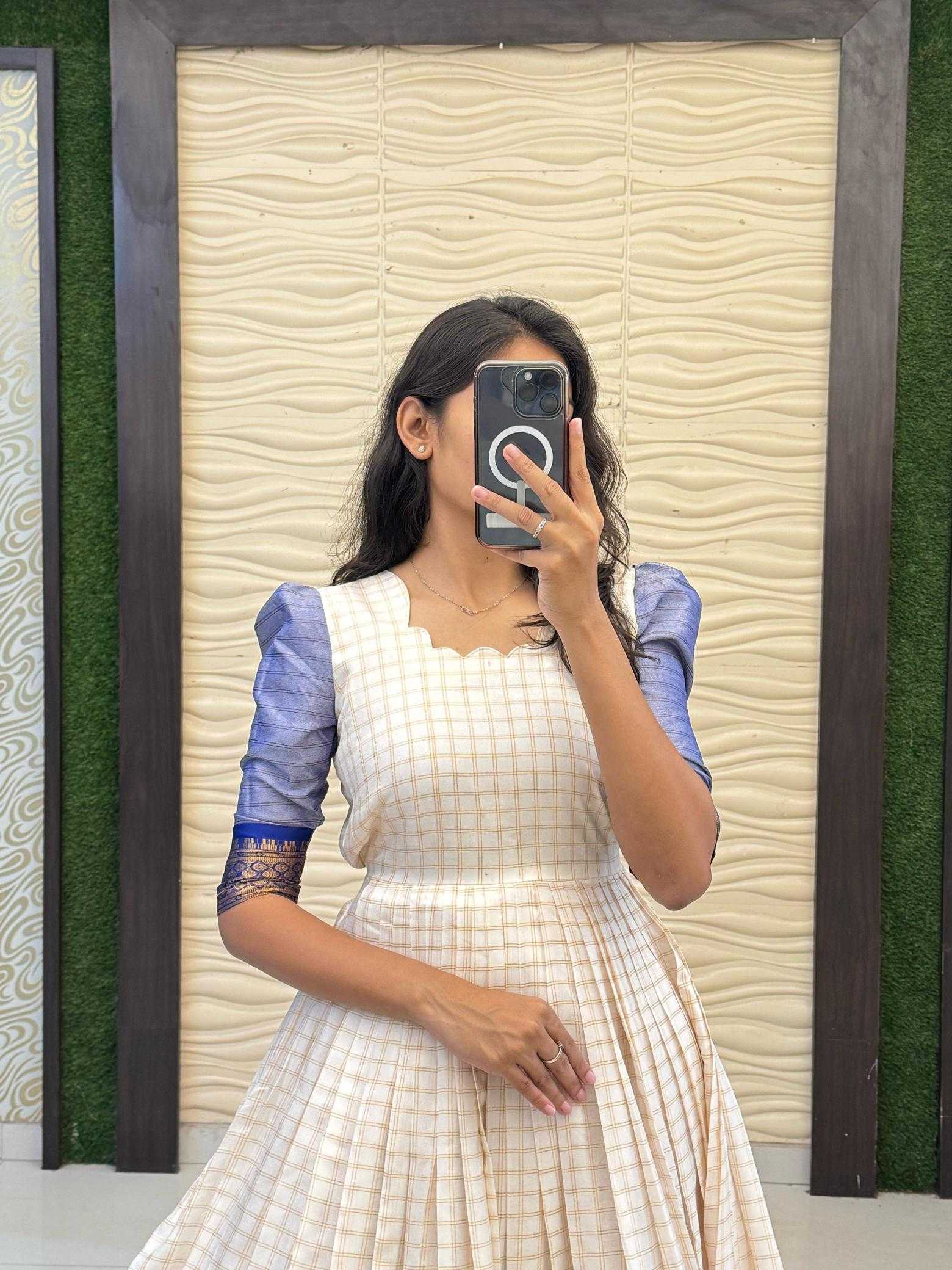 Ynf Silk Cotton RIN235 Mandira Gowns Wholesale Fancy Gowns Party Gowns White Gown Manufacturer- Kapda Export