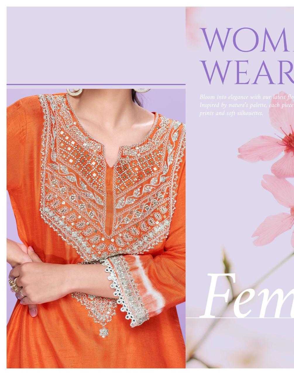 Ynf Silk KESH481 1299 Kurti Wholesale Kurtis With Bottom Fancy Kurti Embroidered Kurtis Manufacturer- Kapda Export