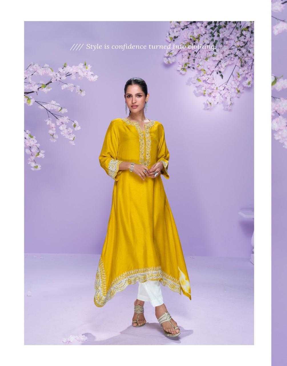 Ynf Silk KESH481 1299 Kurti Wholesale Kurtis With Bottom Fancy Kurti Embroidered Kurtis Manufacturer- Kapda Export