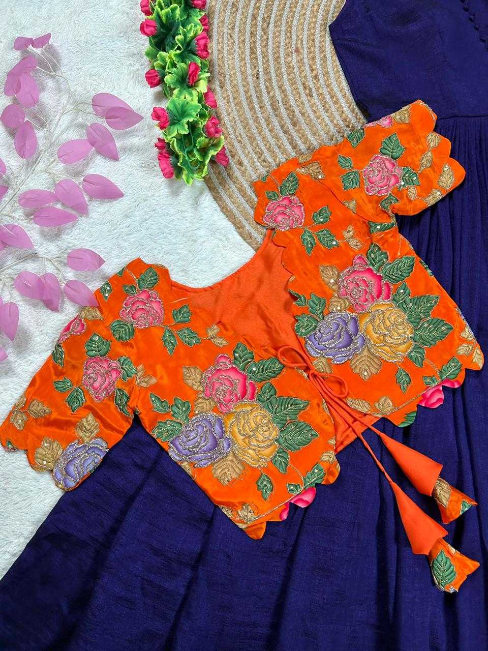 Ynf Silk KESH505 Natural Gowns Festive Collections Wholesale Silk Gowns Indo-Western Gown With Jacket Pongal Collections Manufacturer- Kapda Export